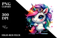 Cute Baby Unicorn PNG Product Image 2