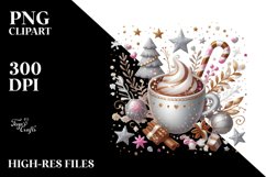 Whimsical Image featuring Glittery Cocoa Mug, Transparent Product Image 1
