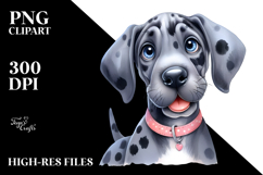 Cute Happy Great Dane PNG Product Image 2