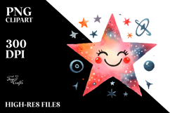 Very Simple Smiling Star, Transparent PNG Product Image 2