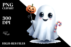 Funny Halloween Ghost PNG Product Image 2