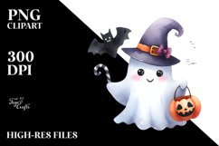 Funny Halloween Ghost | Sublimation Clipart Product Image 3