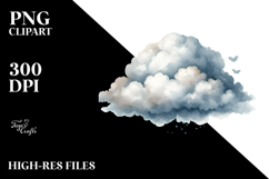 Vintage Cloud Washed Watercolor Product Image 2