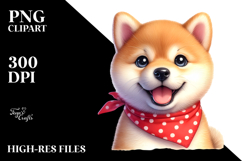 Watercolor Baby Shiba Inu PNG Product Image 2