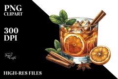 Watercolor Amaretto Sour Clipart Product Image 3