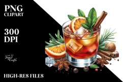 Watercolor Amaretto Sour Clipart Product Image 1