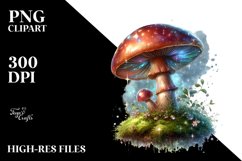 High Detail Mushroom Splash PNG Product Image 1