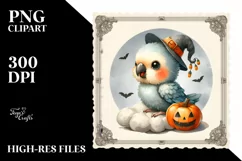 Cute Baby Parrot for Halloween PNG Product Image 1