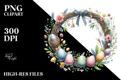 Easter Wreath, Pastel PNG Product Image 2