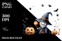 Simplistic Wizard Halloween Image PNG Product Image 2