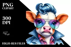 Model Baby Cow, Funny PNG Product Image 1