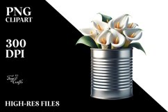 Shiny Can with Calla Lily Product Image 3