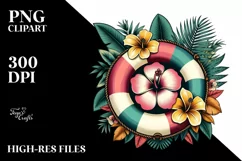 Vintage Beachbuoy, Tropical | Sublimation | Clipart Product Image 1