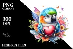 Adorned Parrot PNG Product Image 2