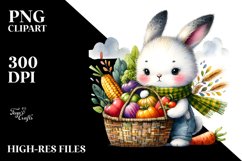Colorful Autumn Vegetables Basket | Sublimation | Clipart Product Image 3