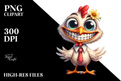 Colorful Hummingbird Chicken Clipart Product Image 2
