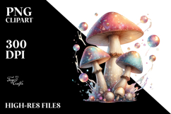 Magical Mushroom Watercolor, High-Res PNG Product Image 2