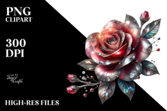 Rose Watercolor Splash PNG Product Image 2
