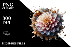 Glossy Dahlia PNG Product Image 2