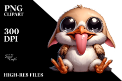 Artistic Bird Illustration, Vibrant PNG Product Image 2