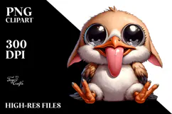 Artistic Bird Illustration, Vibrant PNG Product Image 2
