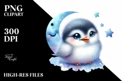 Colorful Smiling Baby Arctic Tern | Clipart Product Image 3