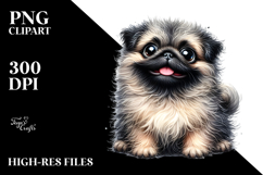 Watercolor Cute Pug, Transparent PNG Product Image 2