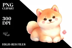 Pastel Shiba Inu Watercolor Product Image 3