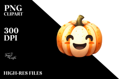 Simple Funny Halloween Pumpkin PNG Product Image 2