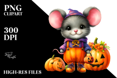 Cute Baby Mouse Halloween Clipart Product Image 2