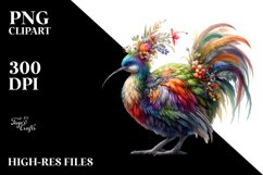 Vibrant Moa Dressed | Sublimation Clipart Product Image 3