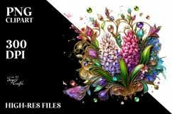 Watercolor Luxury Flower Splash Clipart Product Image 3