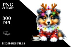 Extremely Expressive Baby Collie PNG Product Image 1