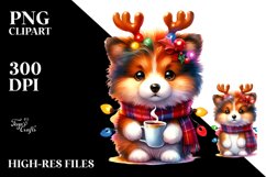 Extremely Expressive Baby Collie PNG Product Image 1