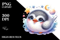 Colorful Baby Arctic Tern Moon Stars Product Image 3