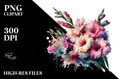 splendid Gladiolus, Colorful PNG Product Image 2