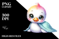 Colorful Babies Watercolor Swan | Sublimation | Clipart Product Image 3