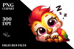 Enthusiastic Crazy Looking Baby Woodpecker Clipart Product Image 3