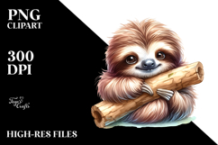 Adorned Baby Sloth PNG Product Image 2