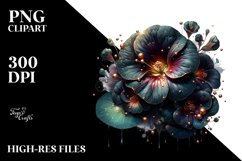 Detailed Glossy Nasturtium | Sublimation Clipart Product Image 1