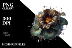 Detailed Glossy Nasturtium | Sublimation Clipart Product Image 1