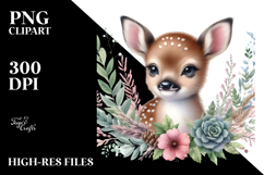 Energetic Baby Deer, Transparent PNG Product Image 2