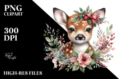 Baby Deer Watercolor PNG Product Image 2