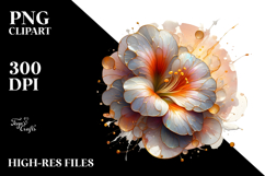 Abstract Nasturtium PNG Product Image 2