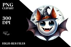 Funny Halloween Bat Goofy Smile | Sublimation Clipart Product Image 1