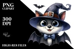 Funny Halloween Bat Goofy Smile | Sublimation Clipart Product Image 3