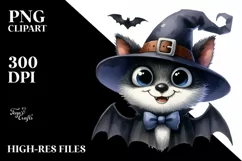Funny Halloween Bat Goofy Smile | Sublimation Clipart Product Image 3