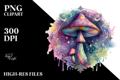 Magical Celestial Mushroom Tarot PNG Product Image 2