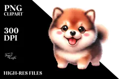 Happy Shiba Inu, Adorable PNG Product Image 2