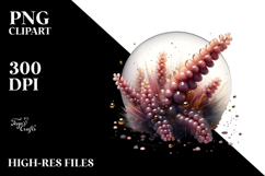 Abstract Heather Watercolor Splash PNG Product Image 2